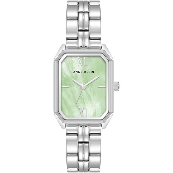 Women\'s Mint Green Stainless Steel Water Resistant Bracelet Adjustable Watch Iconic Link - Silver Watch with Pastel Green Dial | DW main image 2